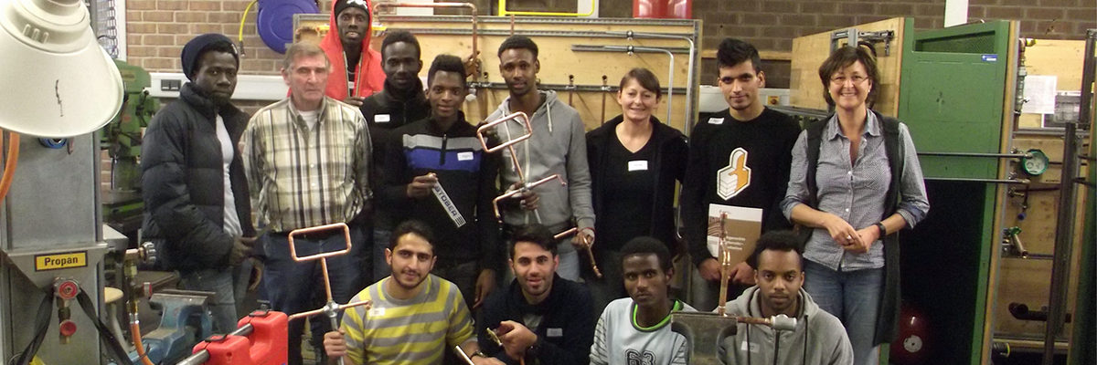 Titelbild Berufserprobung Flüchtlinge