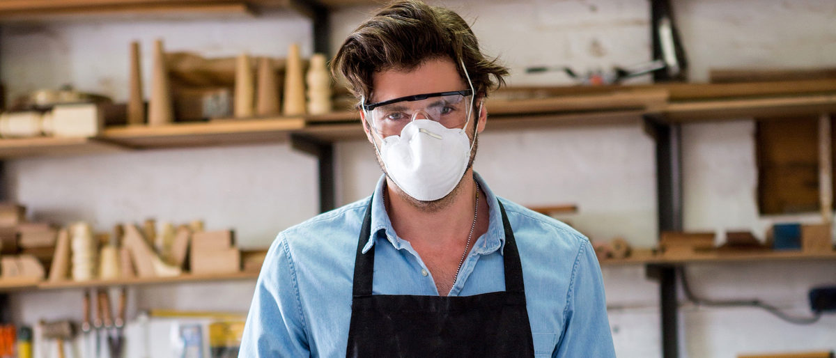 Mundschutz Handwerker